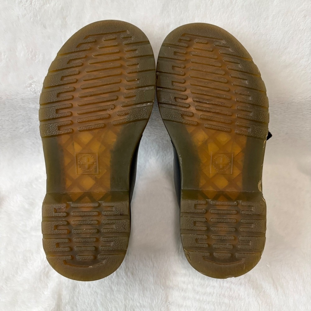 DR. MARTENS Leather Mary Jane T Strap Shoes Girls 12 US Double Buckle 8065 Black - Picture 9 of 12